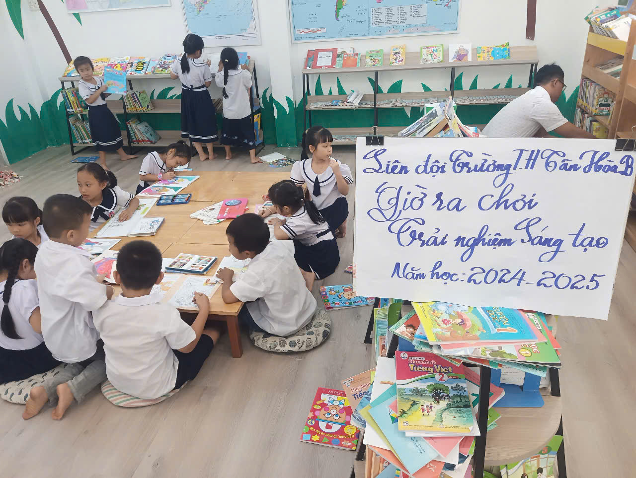 TIỂU CẦN: ĐA DẠNG CÁC HÌNH THỨC TỔ CHỨC HOẠT ĐỘNG GIỜ RA CHƠI TRẢI NGHIỆM SÁNG TẠO CỦA CÁC LIÊN ĐỘI